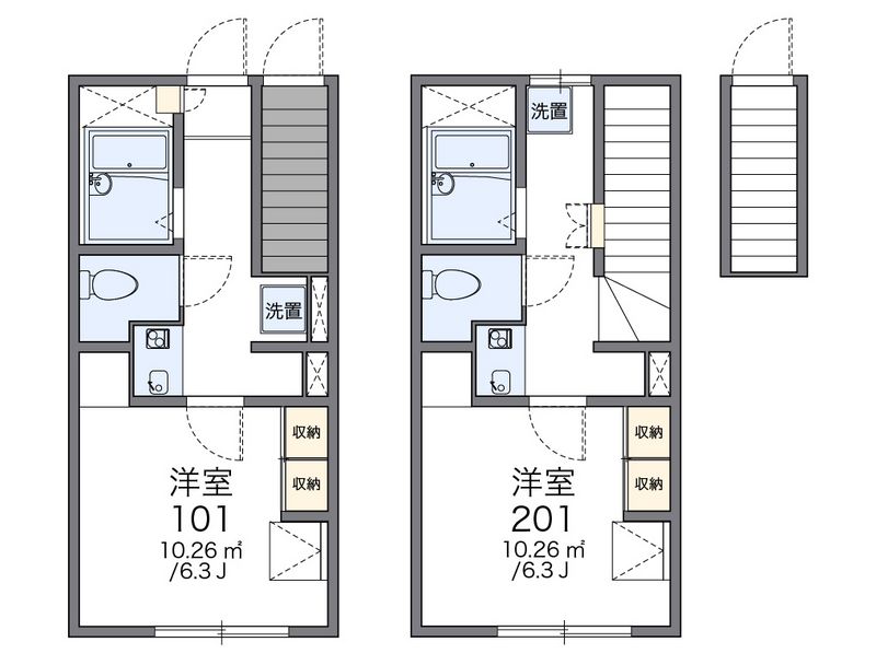 leopalace Gakuencho Heights 户型图