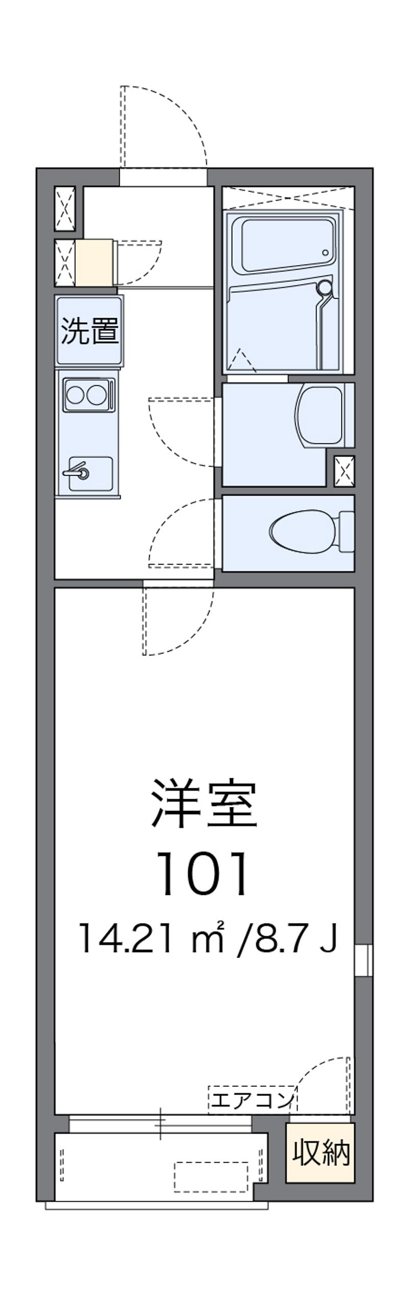 レオネクスト勝山 間取図