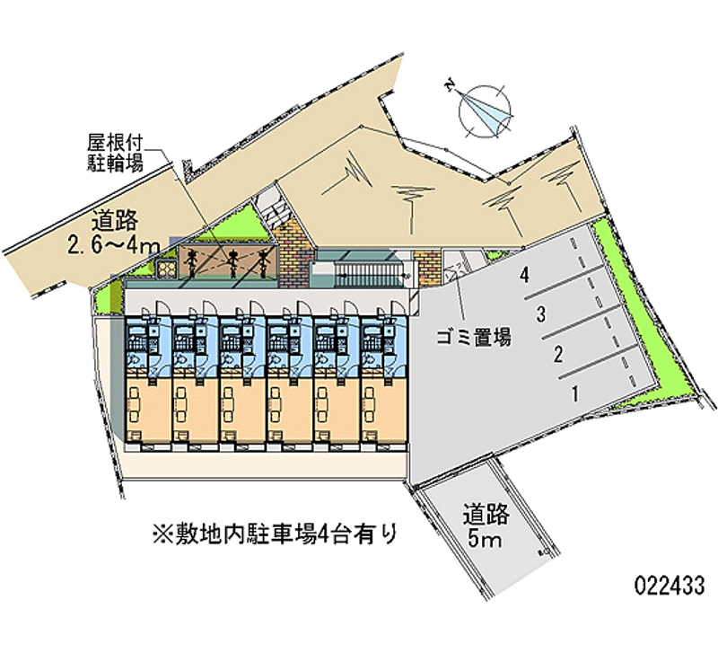 レオパレスプランタン五番館 区画図