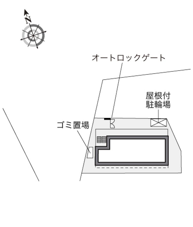 レオパレスステーションプラザⅡ 配置図