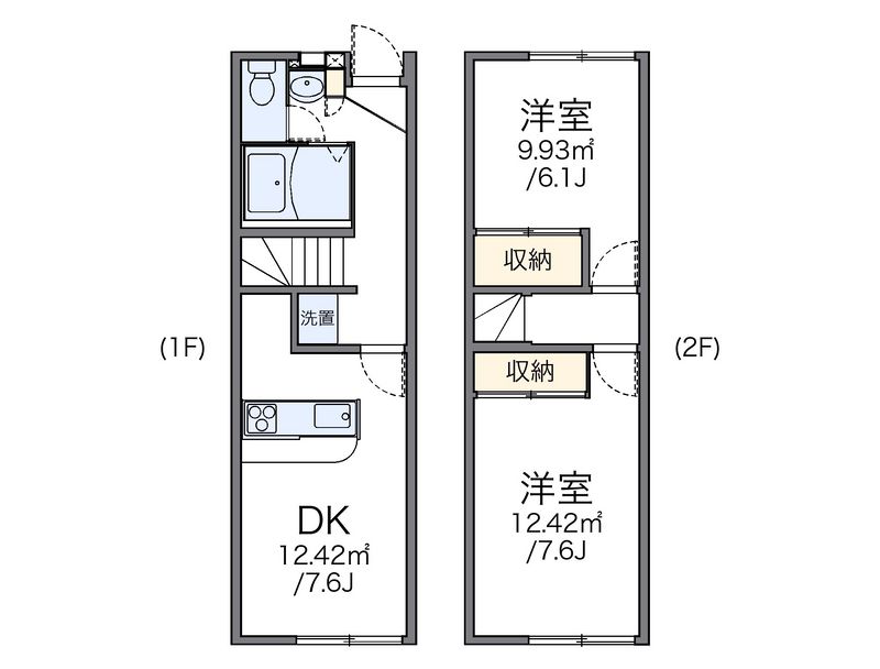 レオパレス大久保 間取図