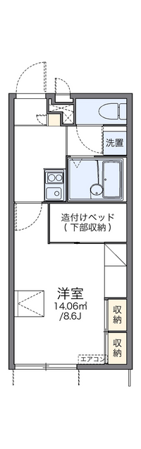 レオパレス宮ノ前１号棟 間取り図