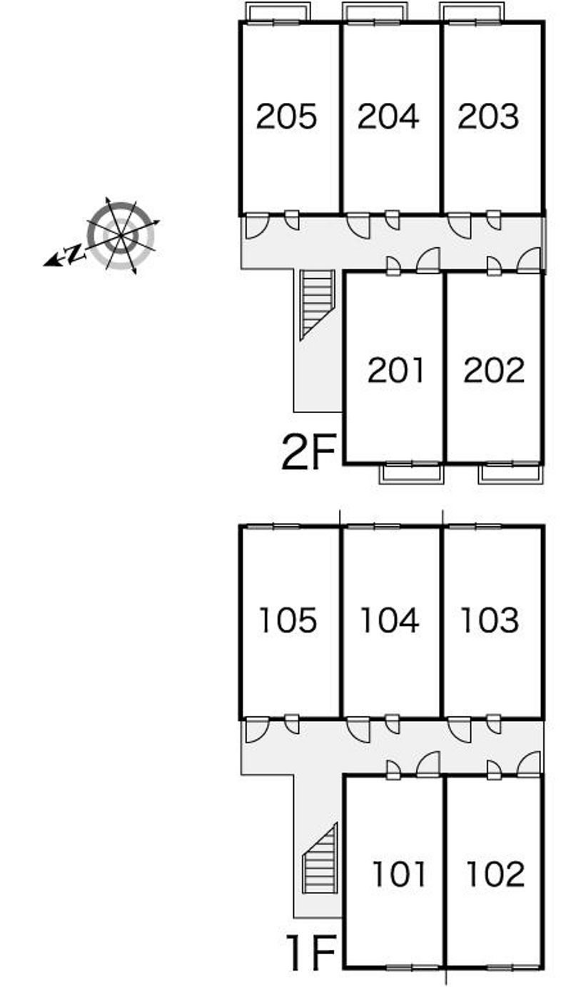 レオパレス三郷中央　吉 間取配置図