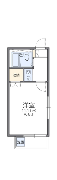 レオパレス越谷第５ 間取り図