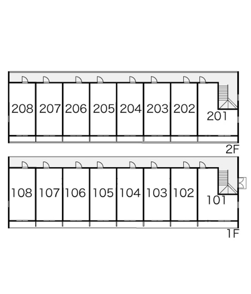 レオパレスアイルＴＳＵ 間取配置図