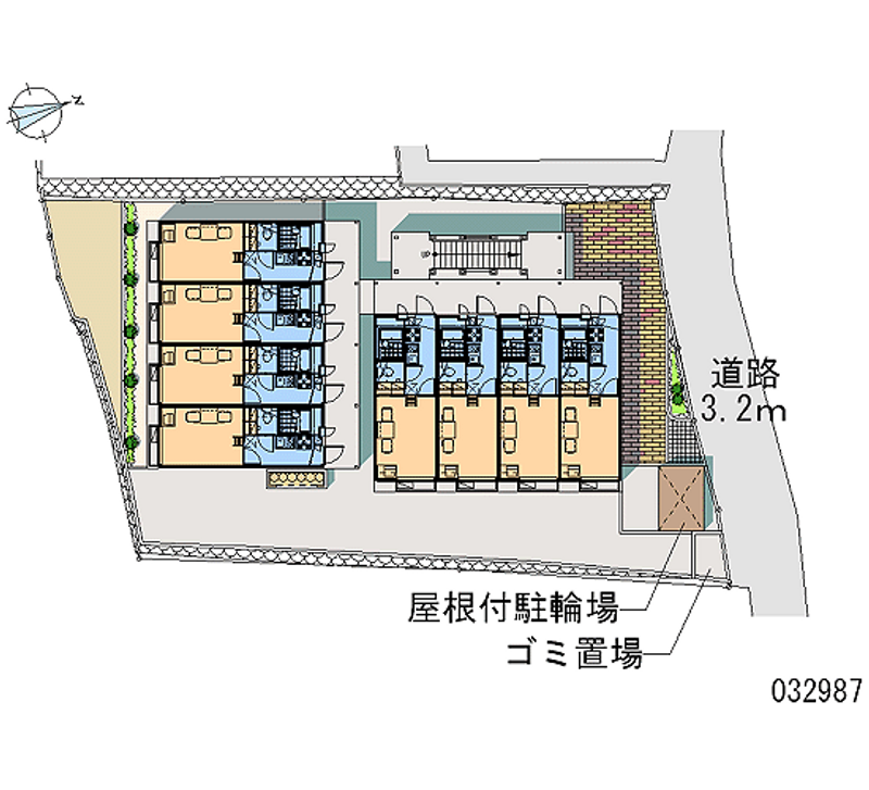 レオパレスドムール上小島 区画図