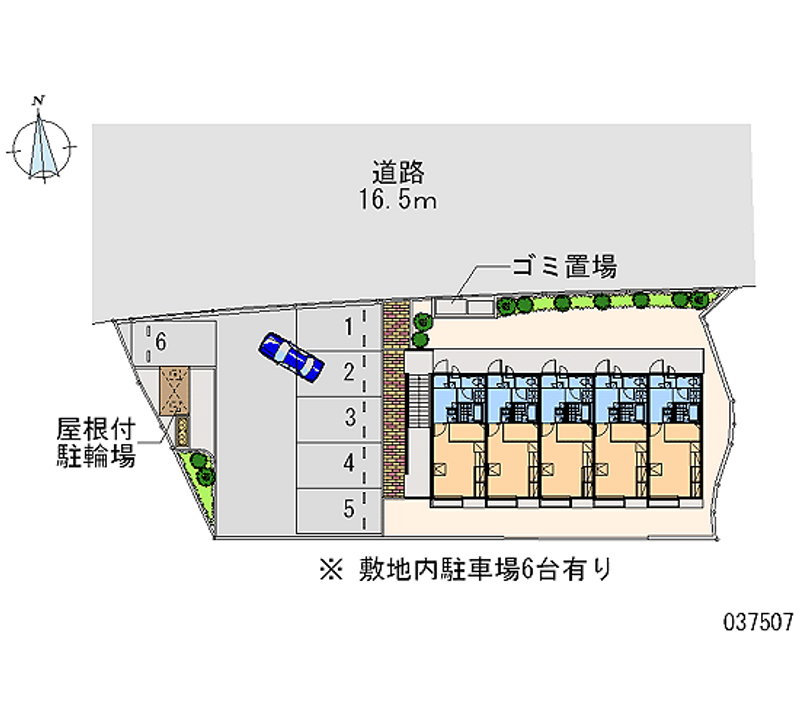 レオパレスグレイス多良見Ⅱ 区画図