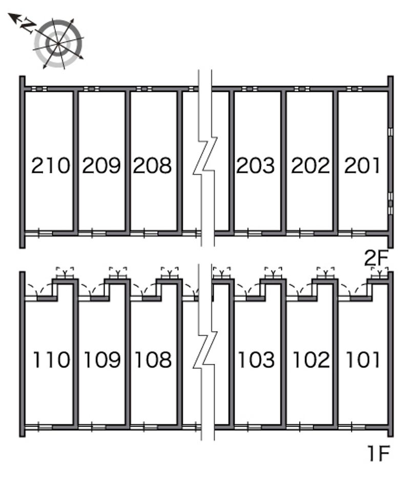 レオネクスト英　Ａ 間取配置図
