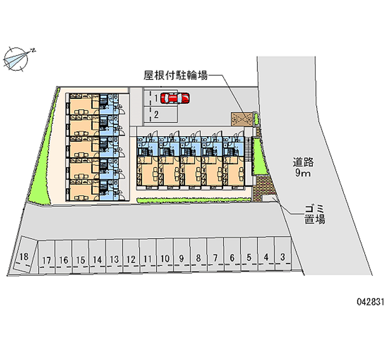 42831 Monthly parking lot