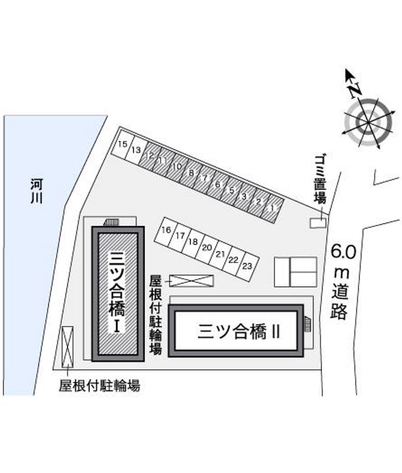 レオパレス三ツ合橋Ⅰ 駐車場