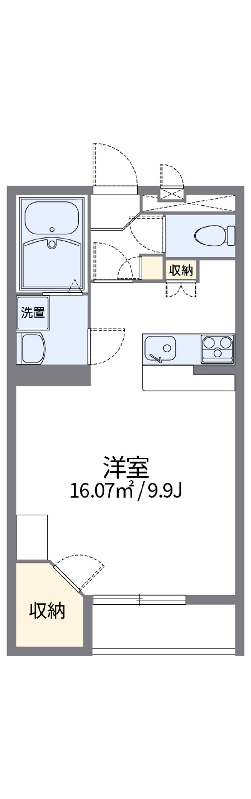 レオパレス大平ＫⅠ 間取図