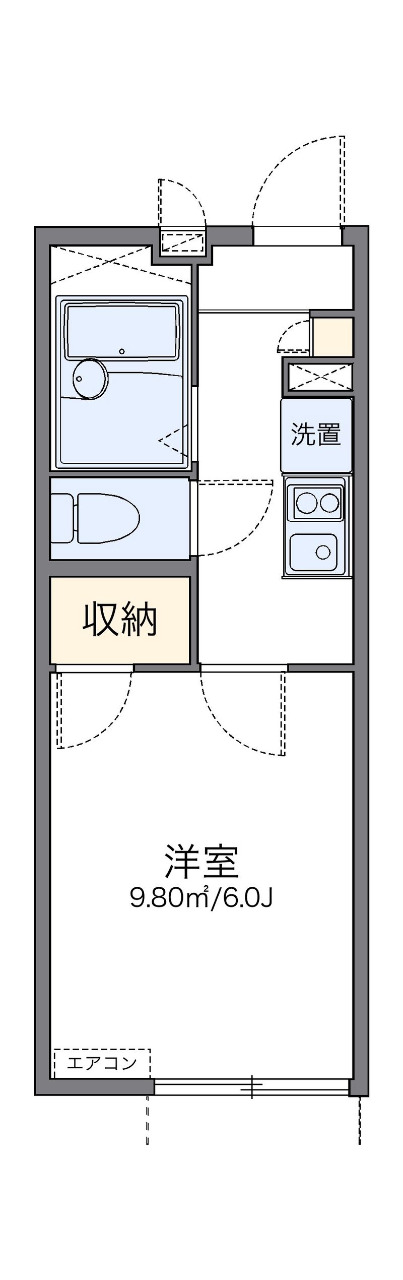 レオパレスカーサアゼリア 間取図
