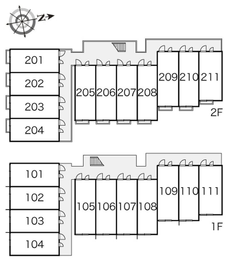 レオパレスエルザ２ 間取配置図