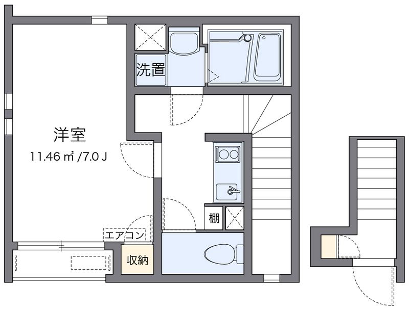 クレイノセゾン　コーボー 間取図