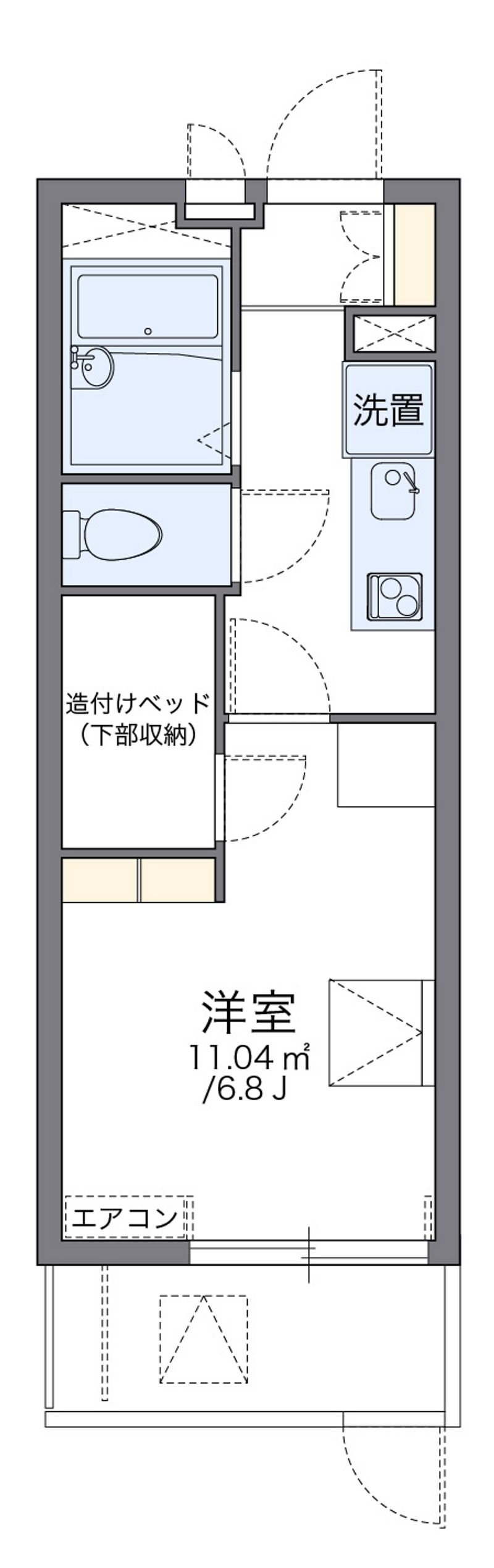 レオパレスセレッソ 間取図
