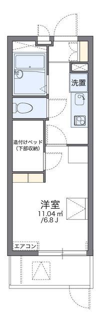 レオパレスセレッソ 間取り図