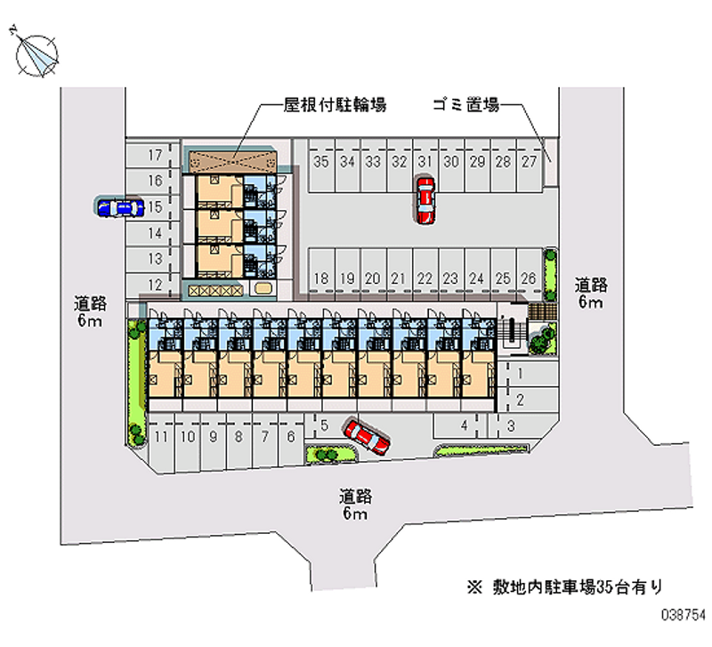 レオパレス経塚 月極駐車場