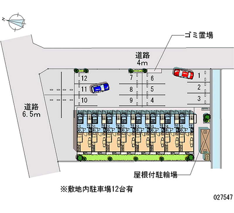 レオパレスレナールいさわ　Ⅱ 月極駐車場