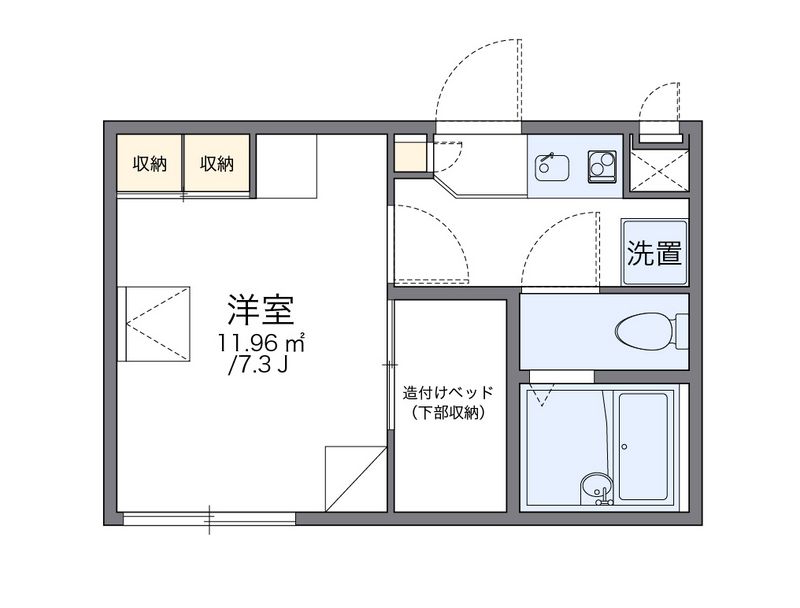 レオパレスＹＡＭ 間取図