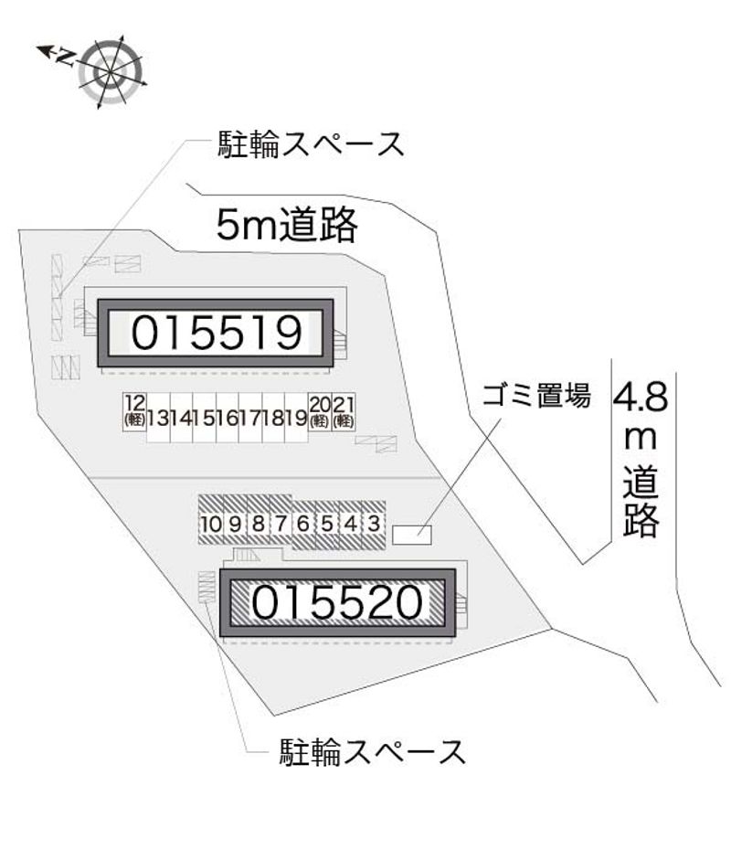 レオパレスサンハイムＢ 配置図