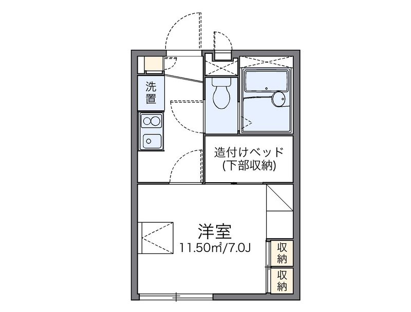 レオパレスコーポリッチⅡ 間取図