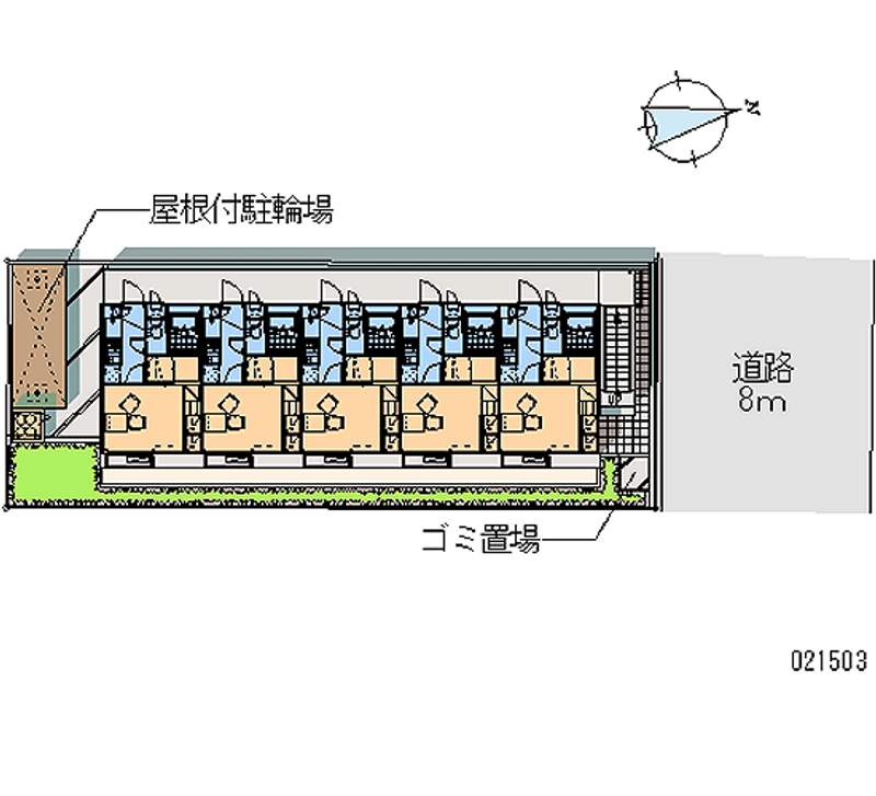 レオパレス長居西 区画図
