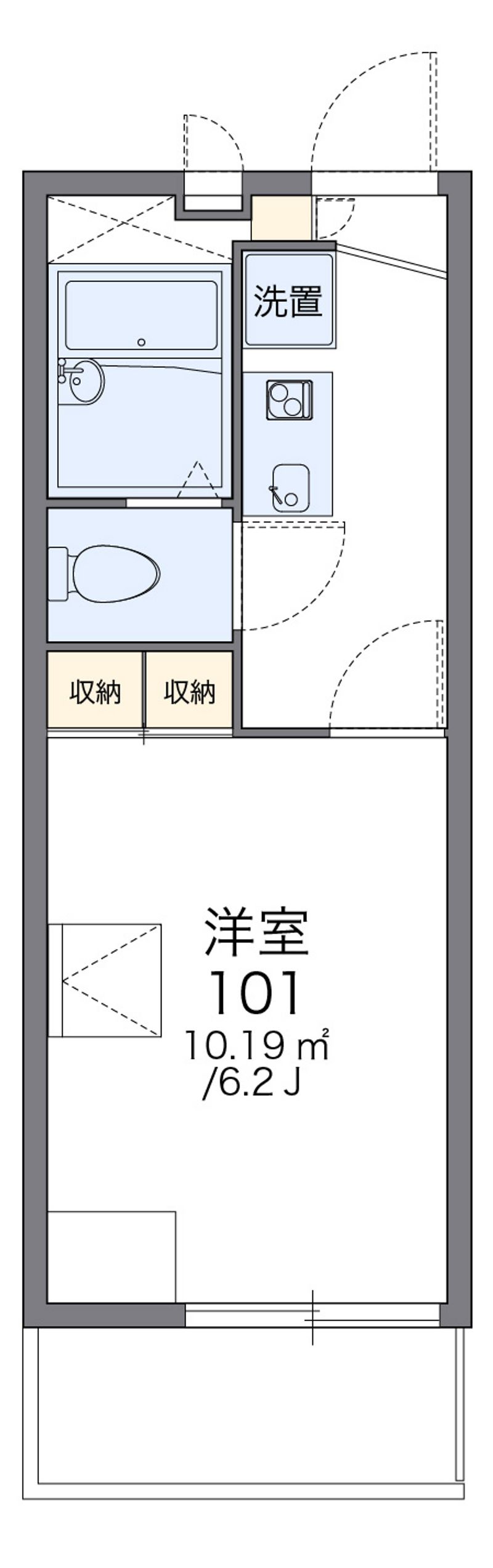 レオパレスマルサン 間取図