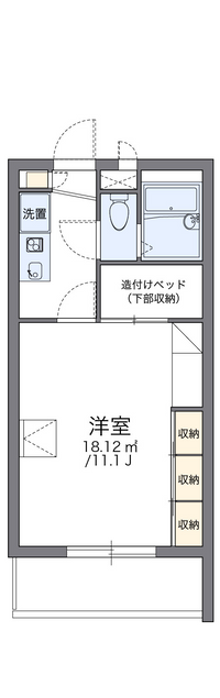 レオパレスラ・フォンティーヌ・シャステ 間取り図