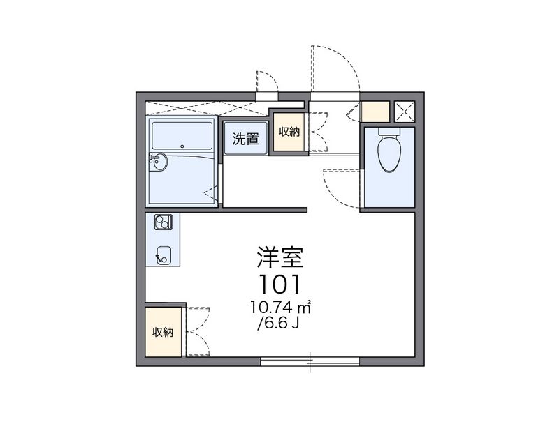 レオパレスレヴェルベールⅡ 間取図