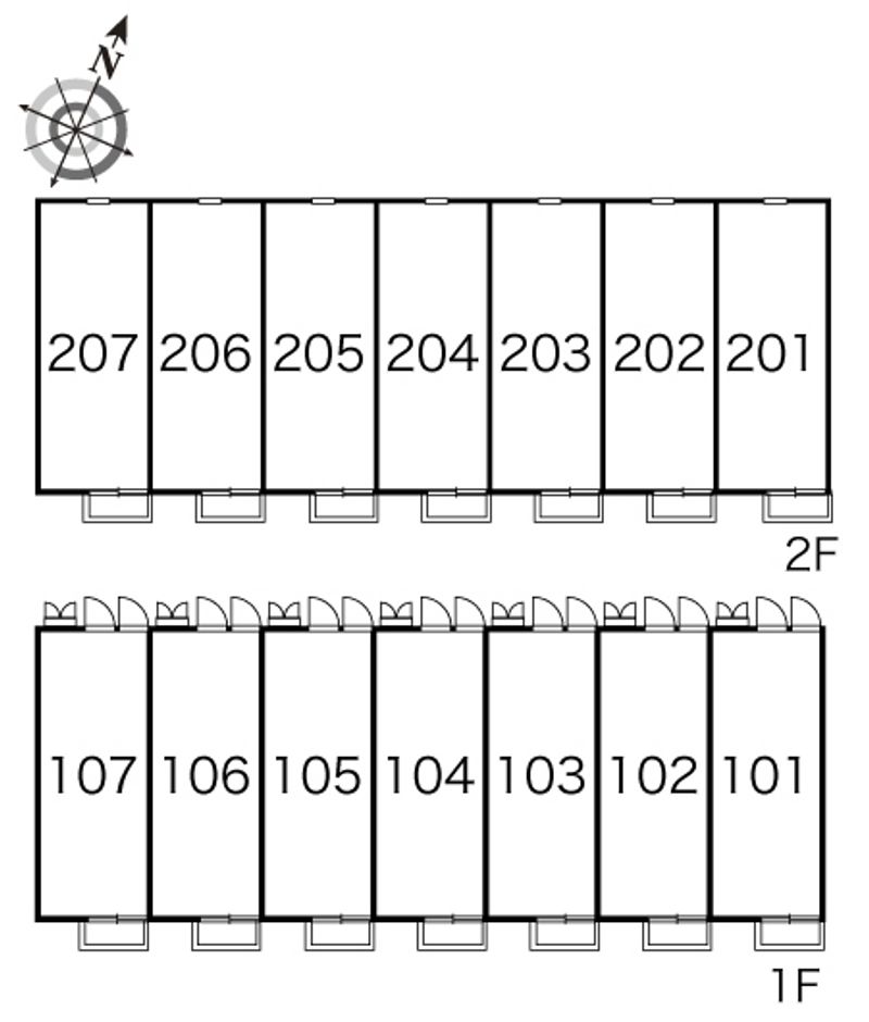 レオパレススプランドール 間取り配置図