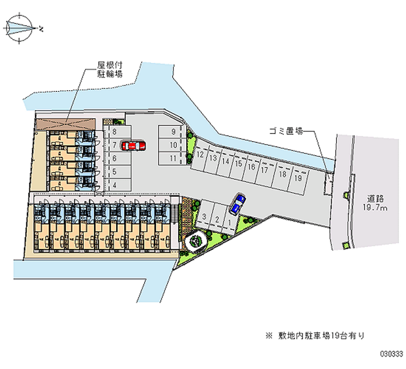 レオパレス田代 月極駐車場