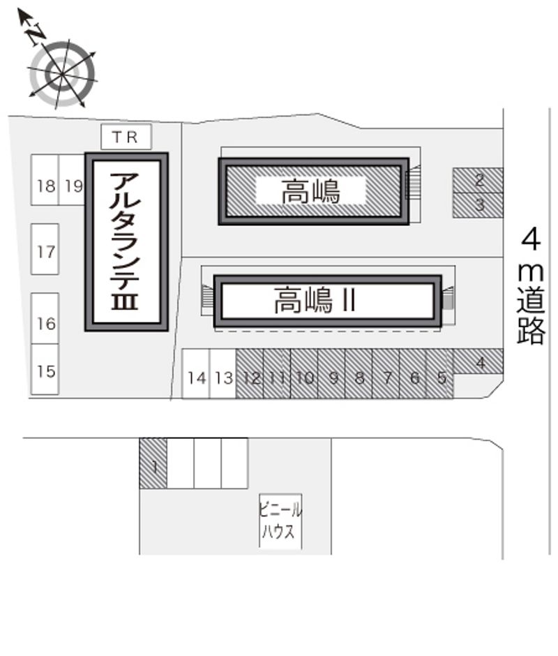 レオパレス高嶋 配置図
