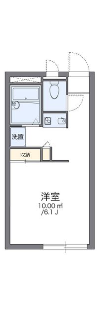 レオパレスカルムＮＡＢＡ 間取り図