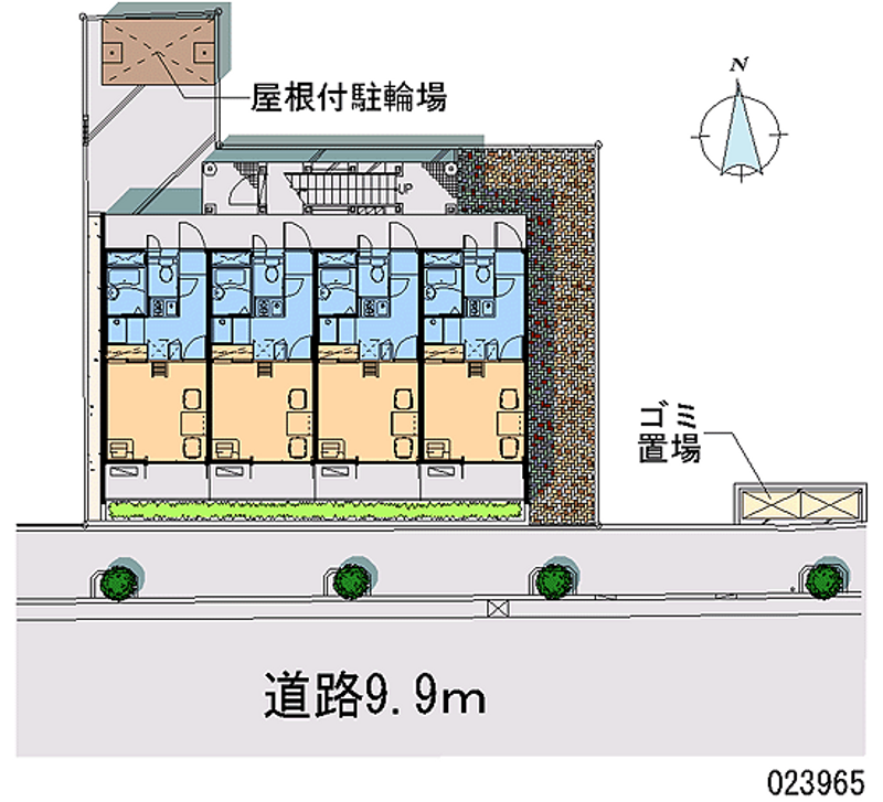 レオパレス中央本町 区画図