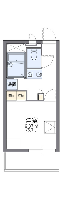 レオパレスエスペランサ分梅 間取り図