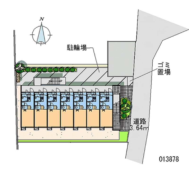 レオパレス国立東 区画図