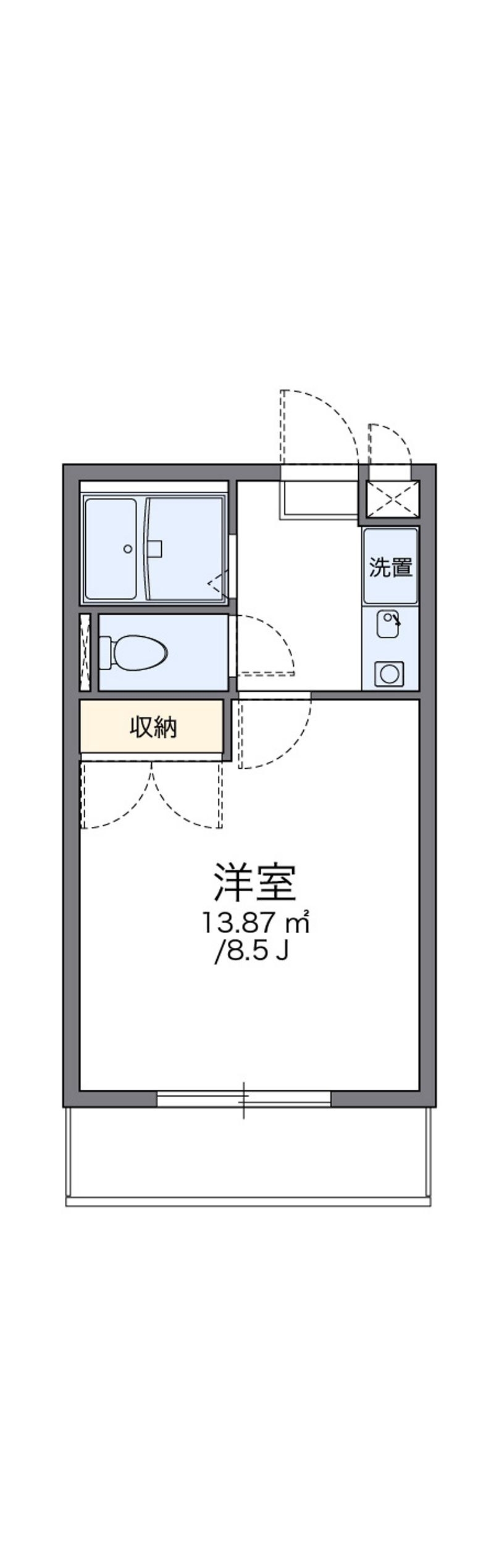 レオパレスラークスパー玉村 間取図