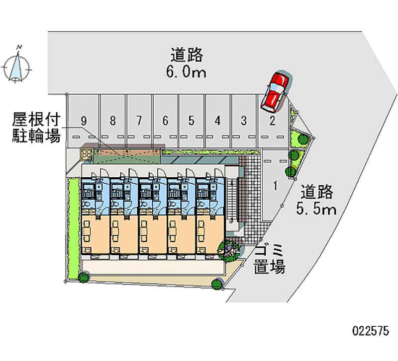 レオパレススクワールタナカ 月極駐車場