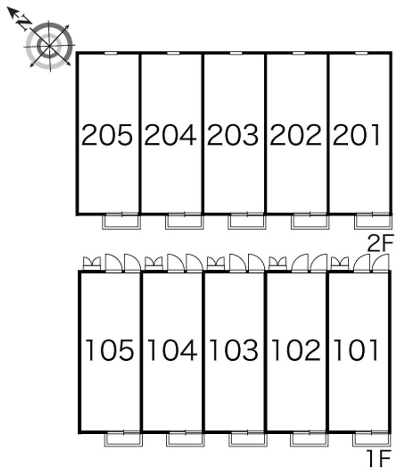 レオパレスルミエール　さくら 間取配置図