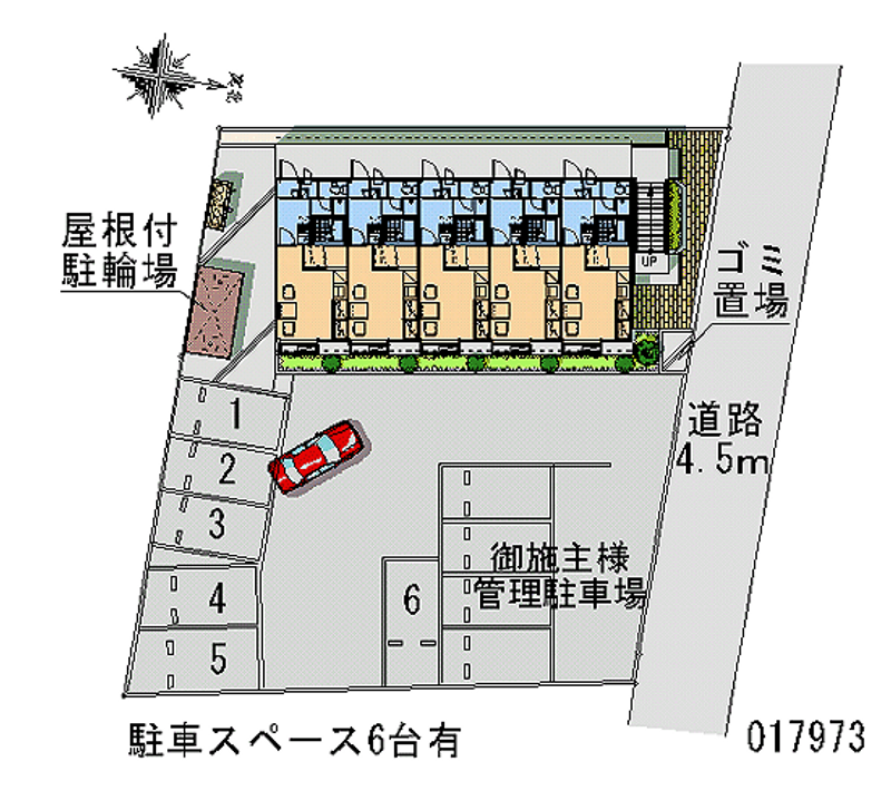 レオパレスコーポフルール 月極駐車場