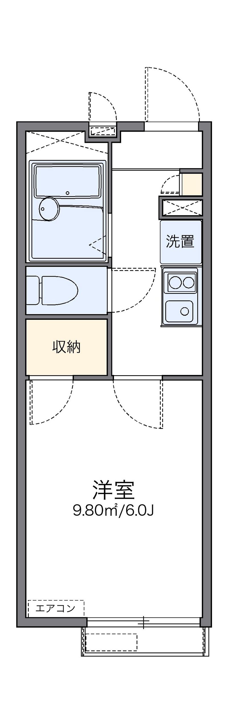 レオパレスハーベスト馬事公苑 間取図
