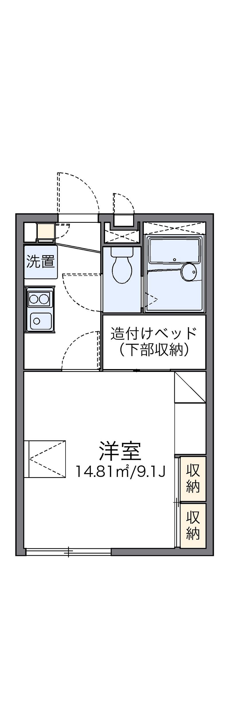 レオパレス南久が原 間取図