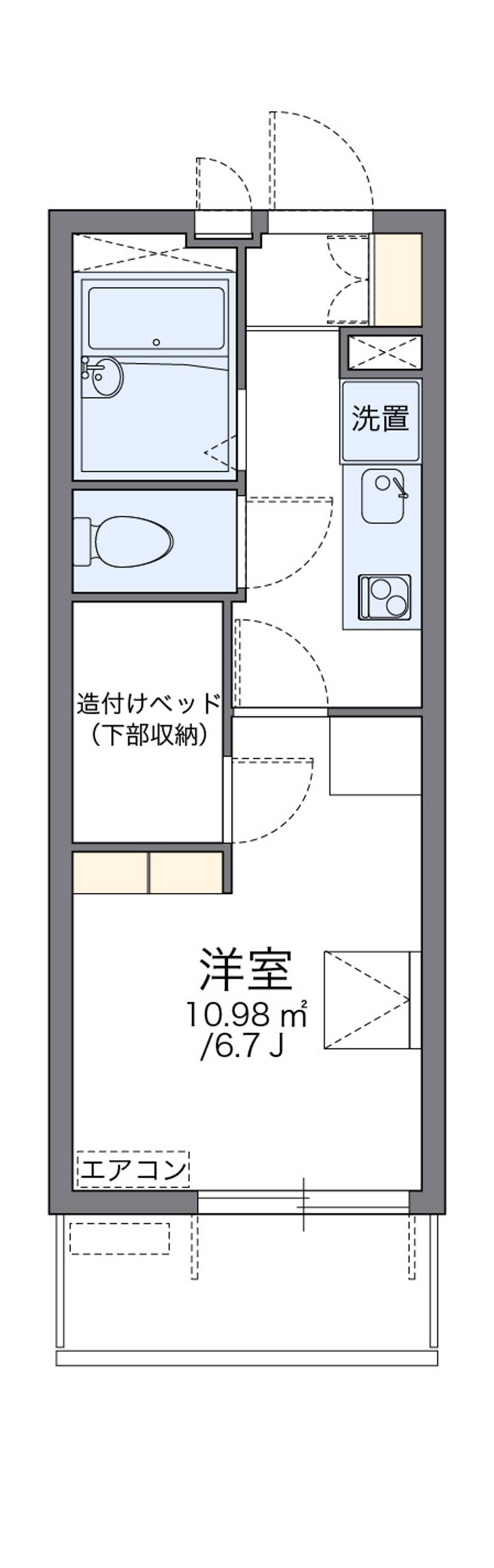 レオパレスプリオール東山Ⅲ 間取図