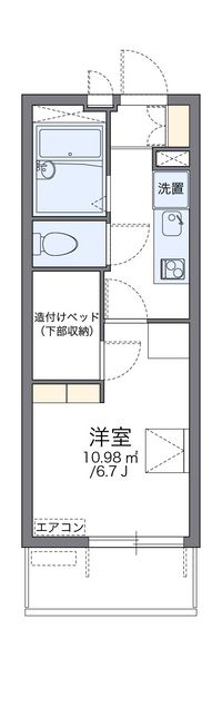 レオパレスプリオール東山Ⅲ 間取り図