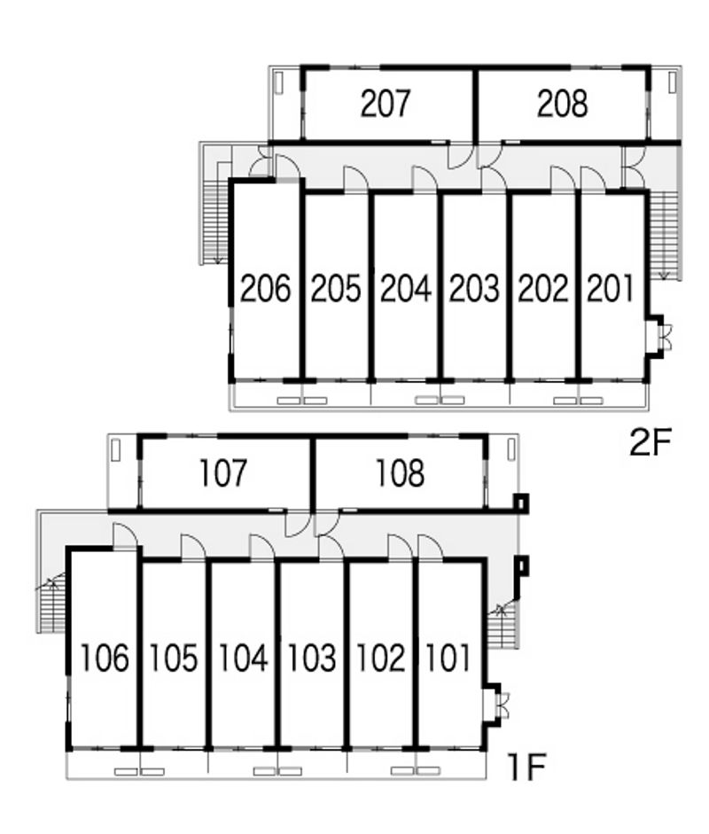 レオパレス矢田第３ 間取配置図
