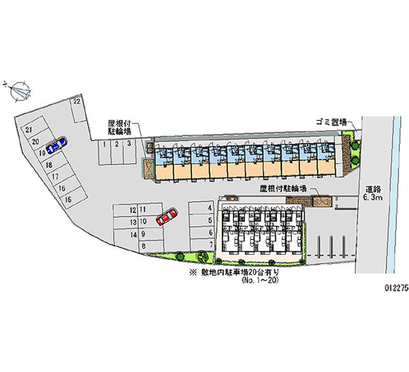 12275 Monthly parking lot