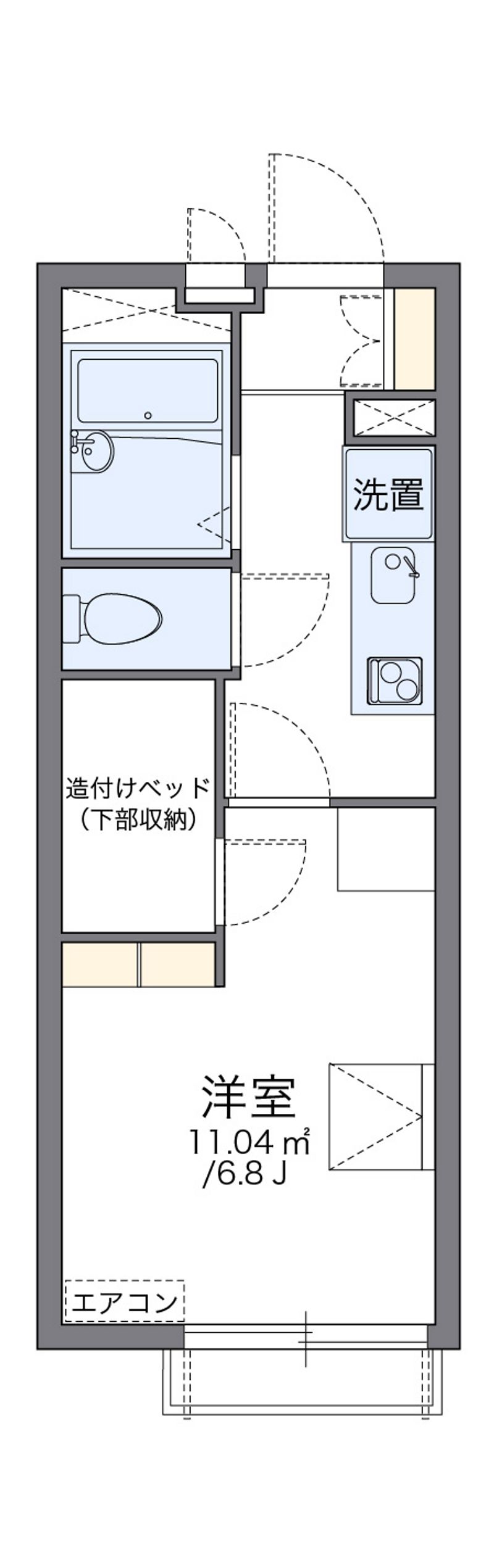 レオパレスマドレーヌ 間取図