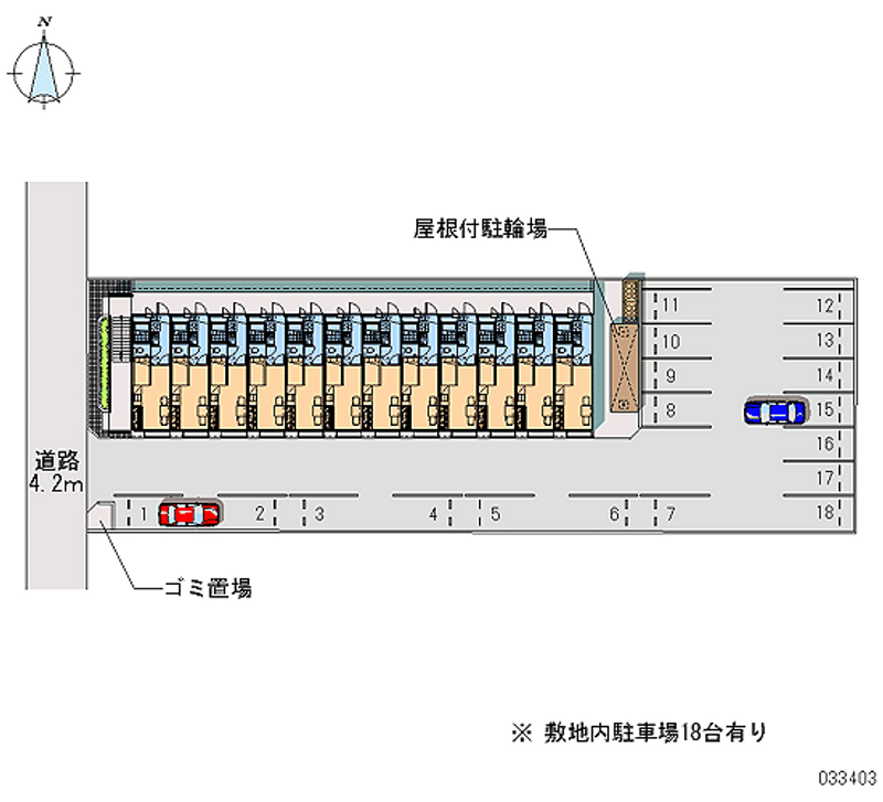 レオパレスＮ＆Ｋ 区画図
