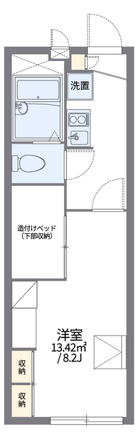 レオパレスしゃら 間取り図