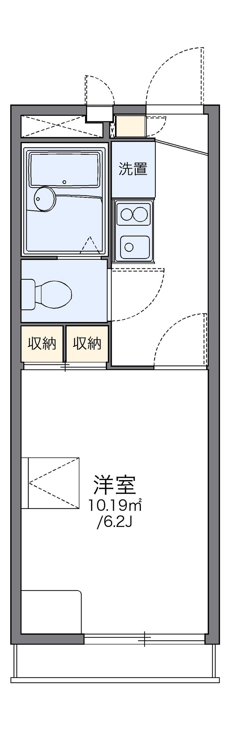 レオパレス小茂根 間取図